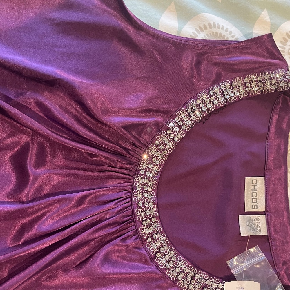 Chicos Amaranth Shell Tank - Picture 2 of 6